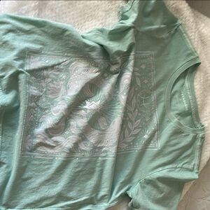 Lucky Brand Mint Graphic Tee